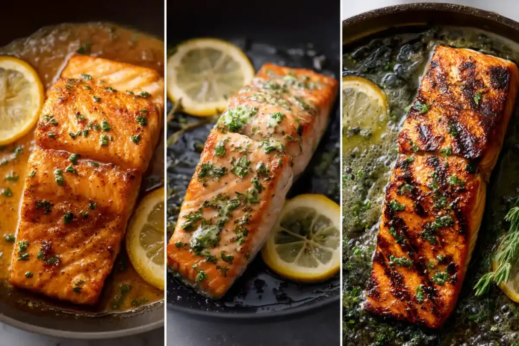 Three ways to cook salmon for rice bowls