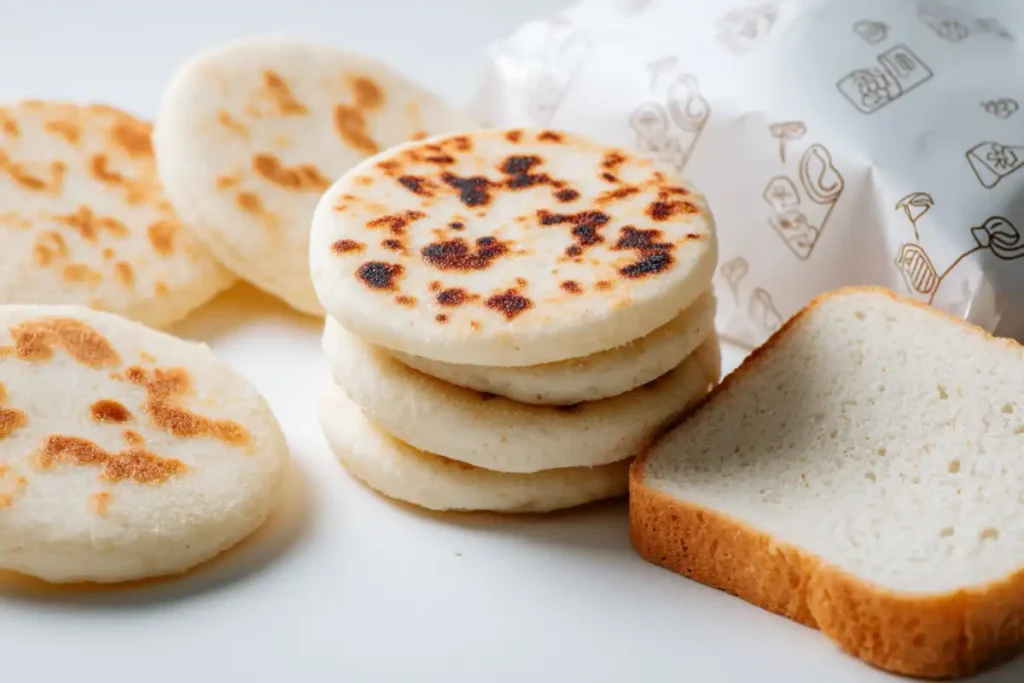 Arepas venezolanas vs. white bread – nutrition comparison